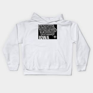 Iowa Map Kids Hoodie